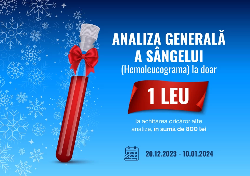 Ho! Ho! Ho! - Analiza generală de sânge la doar 1 leu!