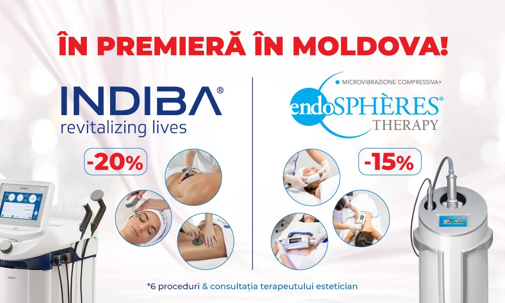 ÎN PREMIERĂ ÎN MOLDOVA! Tehnologii revoluționare în medicina estetică și de reabilitare la PREȚURI SPECIALE!