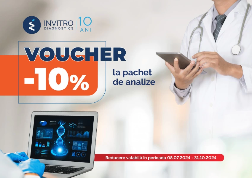 VOUCHER cu reducere de 10% la analize medicale!