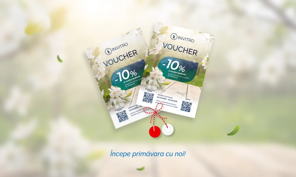 Un mărțișor cu sănătate | -10% Voucher la analiză
